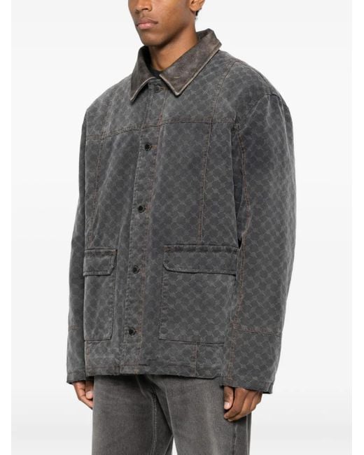 Daily Paper Gray Patterned Pocket Jacket for men