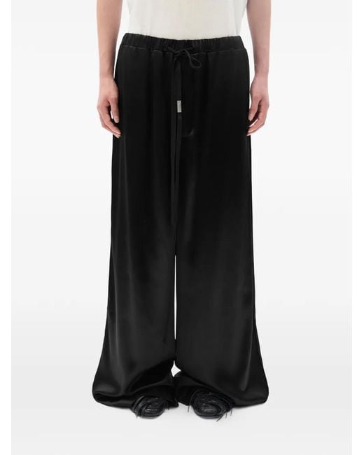 Ann Demeulemeester Black Albertus Drawstring Relaxed Trousers for men