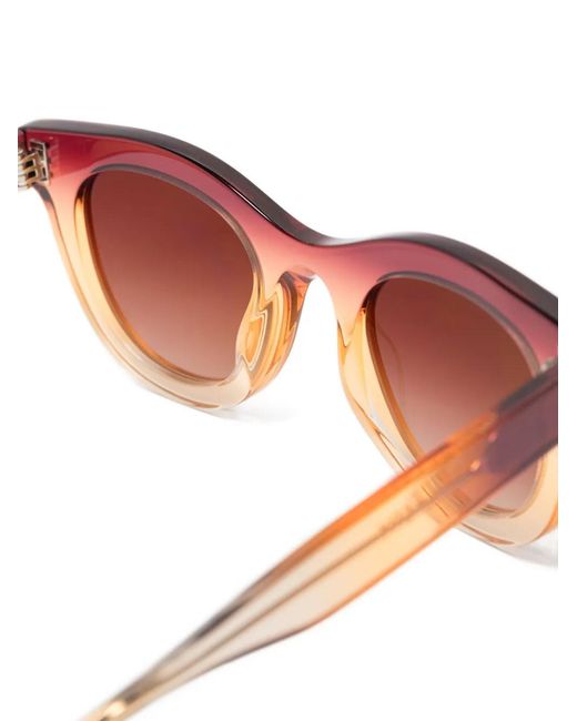 Thierry Lasry Pink Lunettes De Soleil Consistency À Monture Ronde