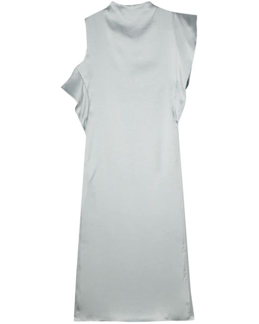 Fendi Midi-jurk Met Ruches in het Gray