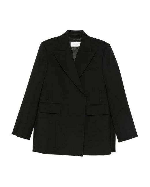 Sportmax Black Pocket Double-Breasted Jacket
