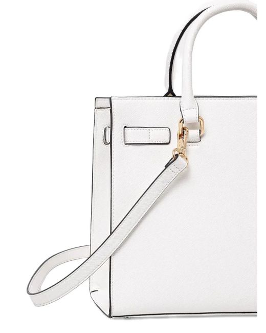 Liu Jo White Embossed-Logo Tote Bag