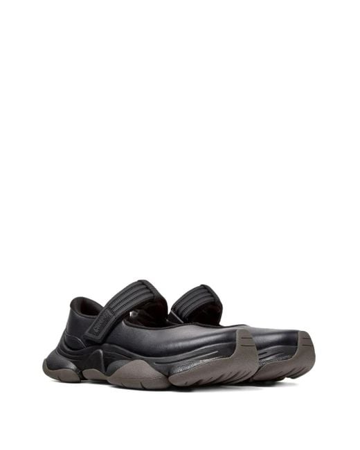 Camper Black Karst 2 Leather Slip-On Sneakers