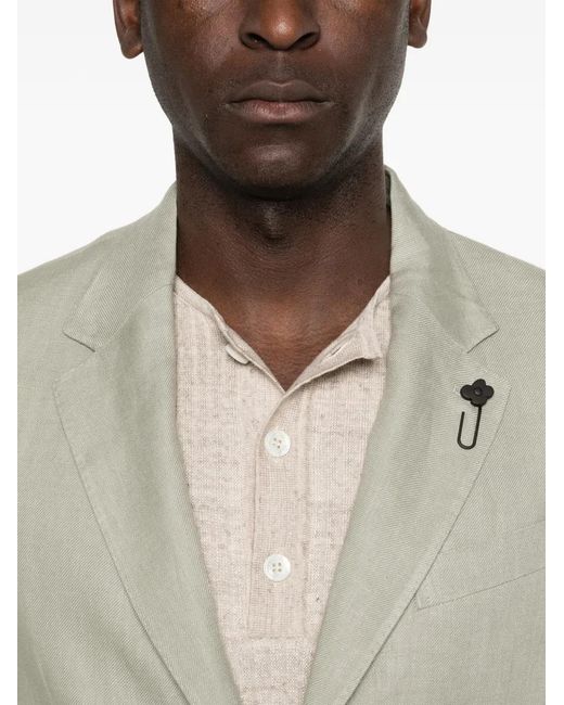 Lardini White Patch-Pocket Jacket for men