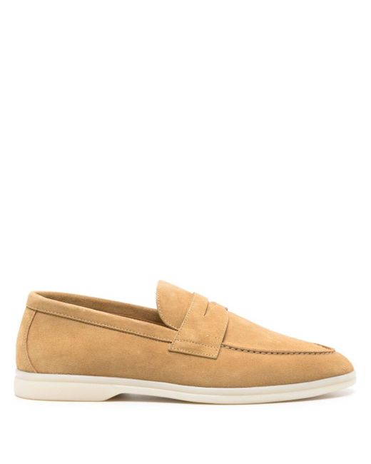 Scarosso Natural Luciano Suede Loafers for men