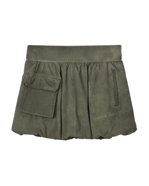 Mini Cream Green Minirock Mit Elastischem Bund