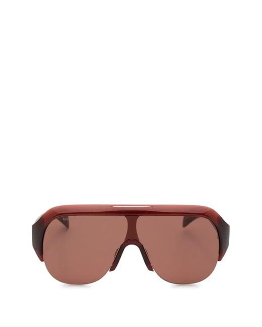 Gucci Pink Oversized-Frame Sunglasses