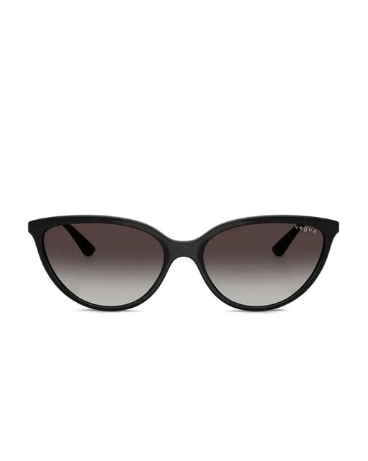 Vogue Eyewear Black Cat-eye Sunglasses