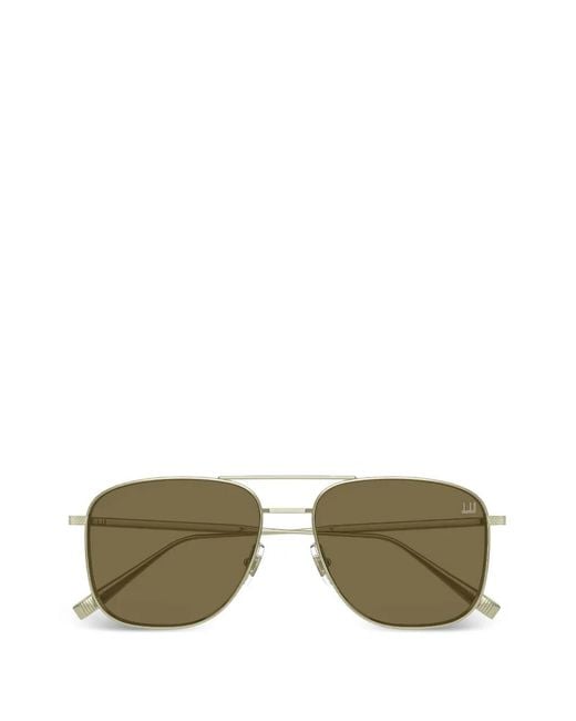Dunhill Green Pilot-Frame Double-Bridge Sunglasses for men