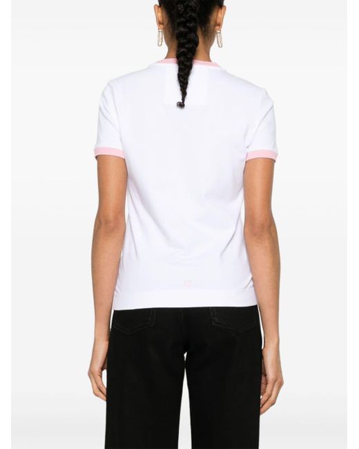 Givenchy White Logo-print Cotton T-shirt