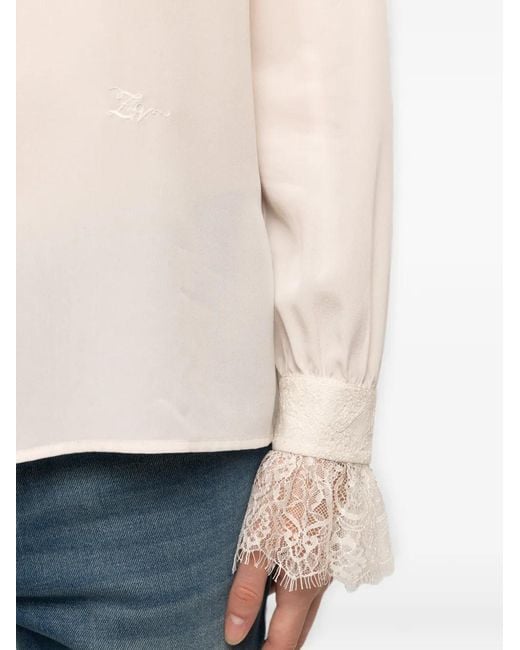 Zadig & Voltaire White Thely Silk Shirt