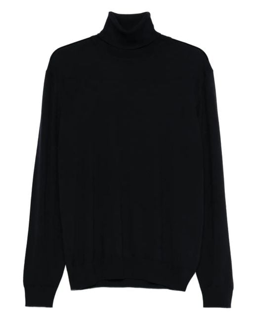 Jersey con cuello alto Alpha Studio de hombre de color Black