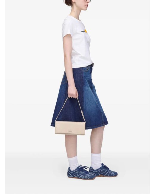 Marc Jacobs White Logo Flower Appliqué Tee