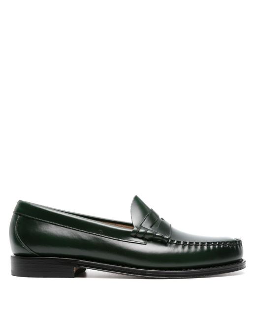 G.H.BASS Green Larson Leather Penny Loafers for men
