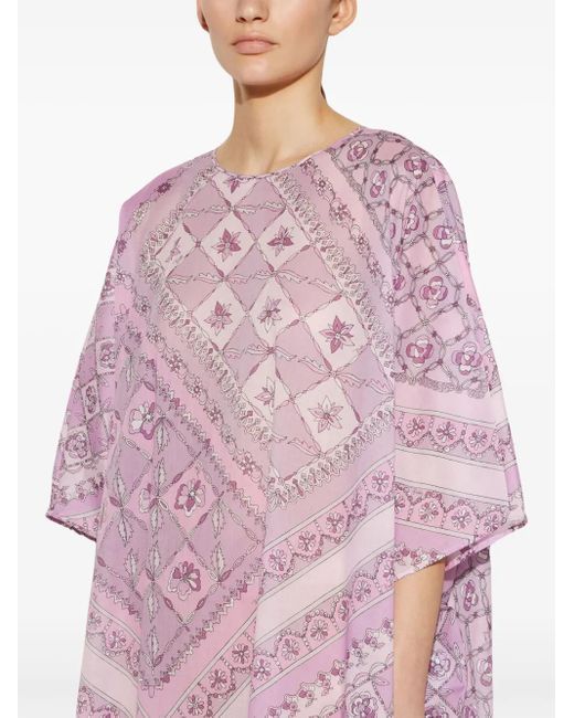 Emilio Pucci Purple Festa-Print Kaftan