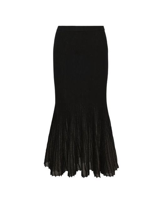 Ulla Johnson Black Vera Midi Skirt