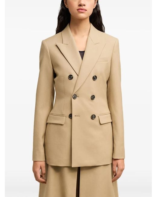 AMI Natural Double-Breasted Blazer