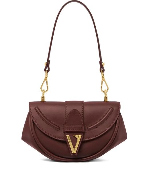 Borsa A Spalla Virtus Piccola di Versace in Brown