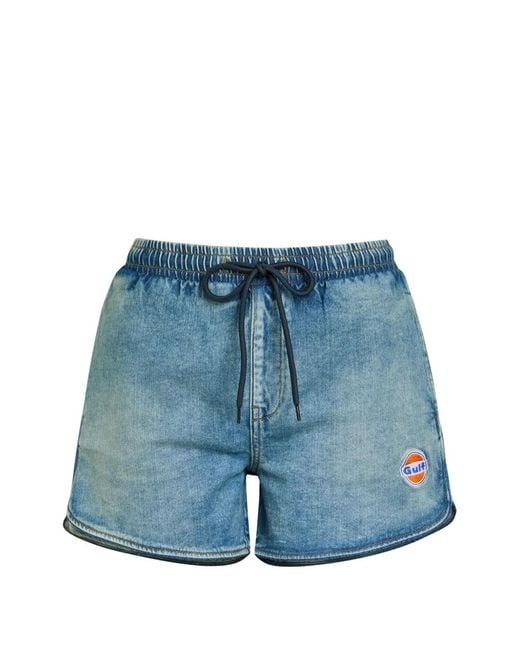 AN-Y1 Blue Drawstring Shorts