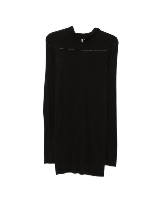 Rick Owens Black Long-Sleeve T-Shirt for men