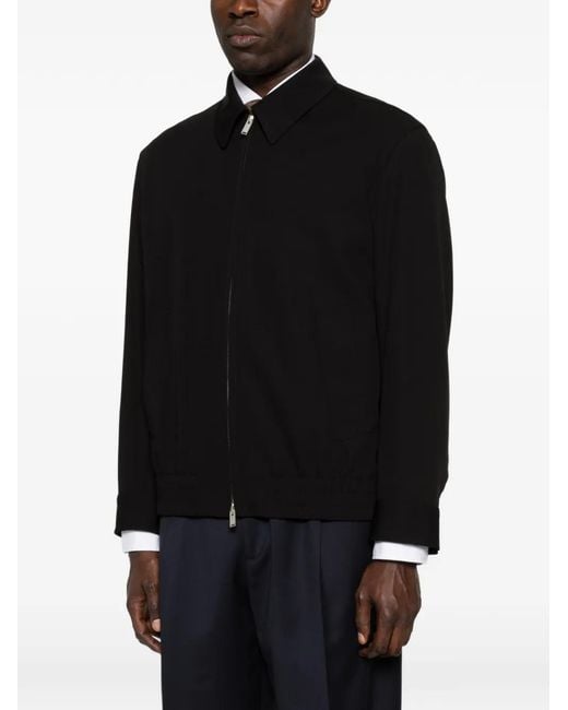 Lardini Black Aiden Zip-Up Jacket for men