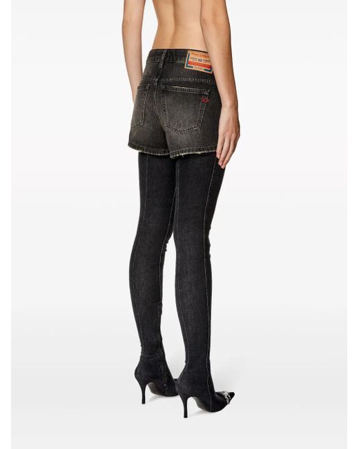 DIESEL De-yuba デニムショートパンツ Black