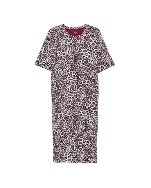 Marc Cain White Animal-Print Midi Dress