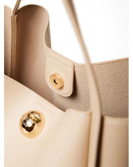 Twinset Natural Stud-Embellished Tote Bag