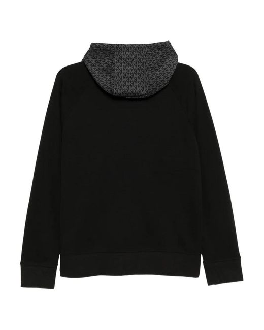 Michael Kors Black Monogram Hooded Jacket for men