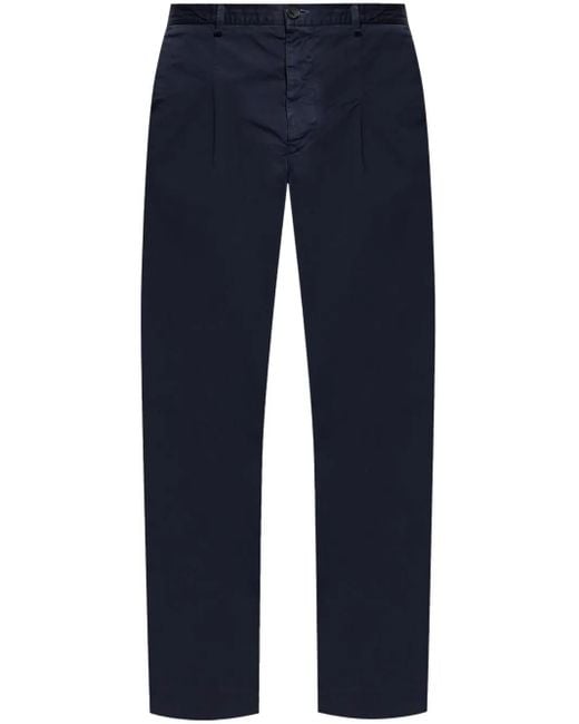 Paul Smith Blue Pleated Trousers for men
