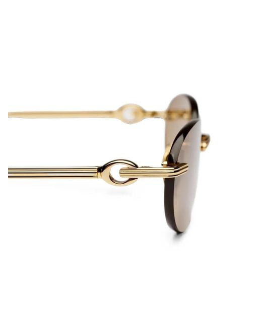 Chimi Metallic Cadenza Oval Sunglasses