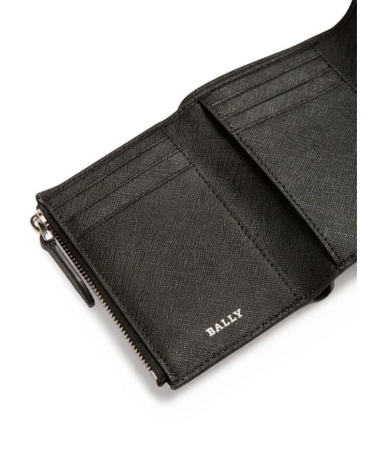 メンズ Bally リボン レザー財布 Black