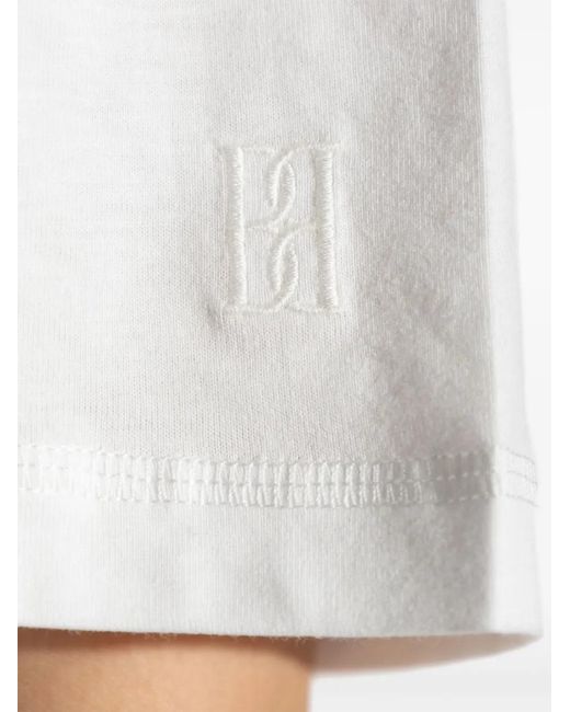 By Malene Birger White Logo-Embroidered T-Shirt