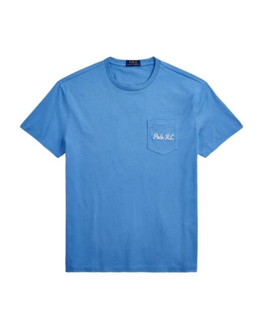 T-Shirt À Imprimé Polo Bear Ralph Lauren pour homme en coloris Blue