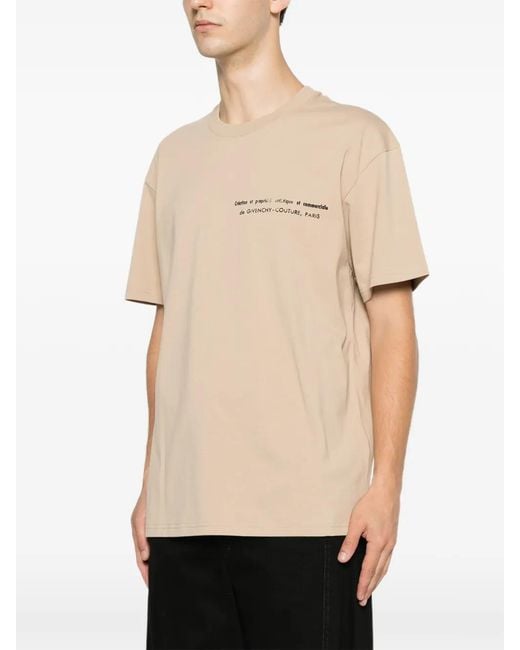 Givenchy Natural Logo-Print T-Shirt for men