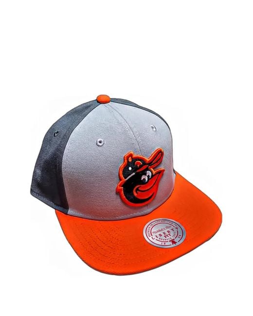Mitchell & Ness Orange Baltimore Orioles Appliqué Cap for men