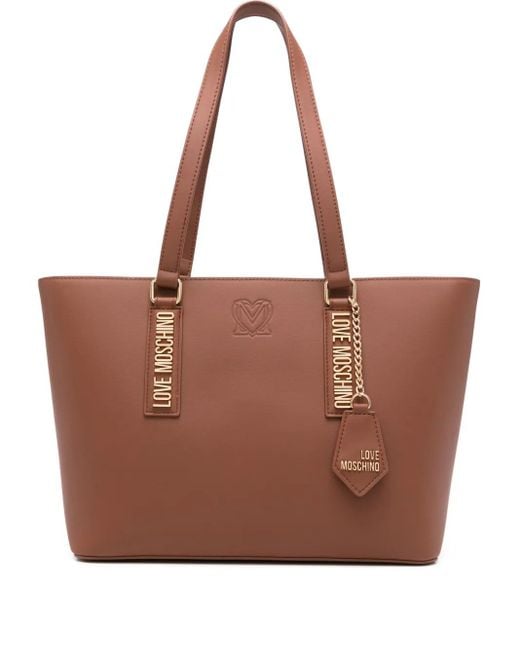 Love Moschino Brown Pure Essential Tote Bag