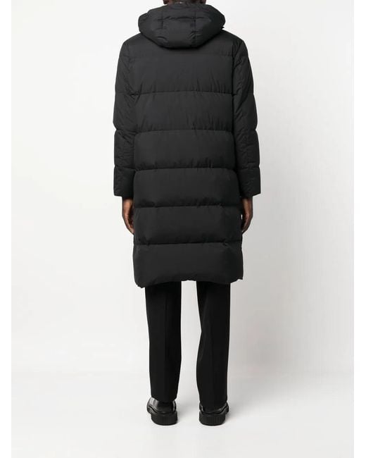 Herno Black Padded Hooded Down Coat for men