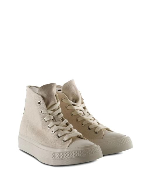 Converse Natural Star-Patch High-Top Sneakers