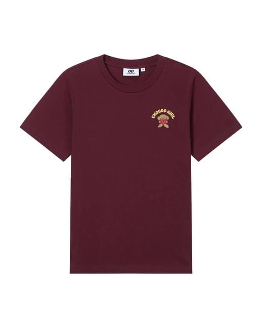 Chocoolate エンブロイダリー Tシャツ Purple