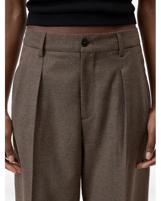Closed Brown Ruthy Pleated Trousers