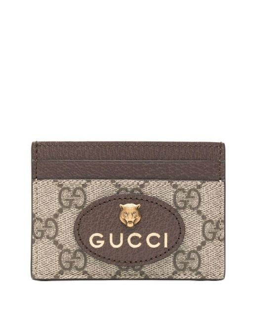 Portacarte Neo Vintage GG Supreme di Gucci in Gray da Uomo
