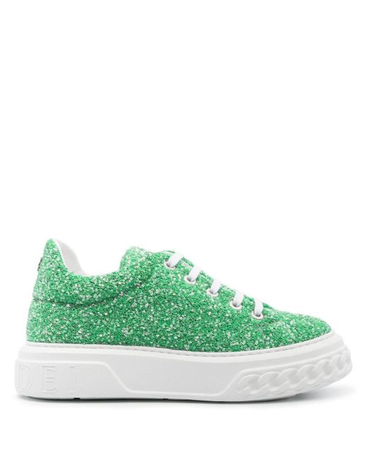 Casadei Green Off Road Disk Sneakers
