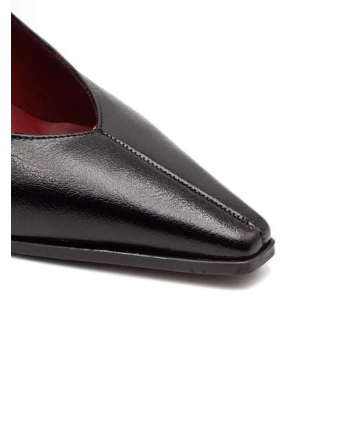 Festamilano Black Wara Tapered-Toe Pumps