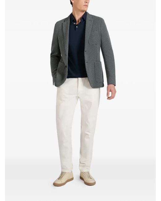 Slowear Gray Micro-Patterned Blazer for men