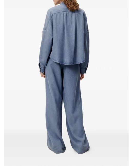 Sessun Blue Provenco Button-Fastening Pants