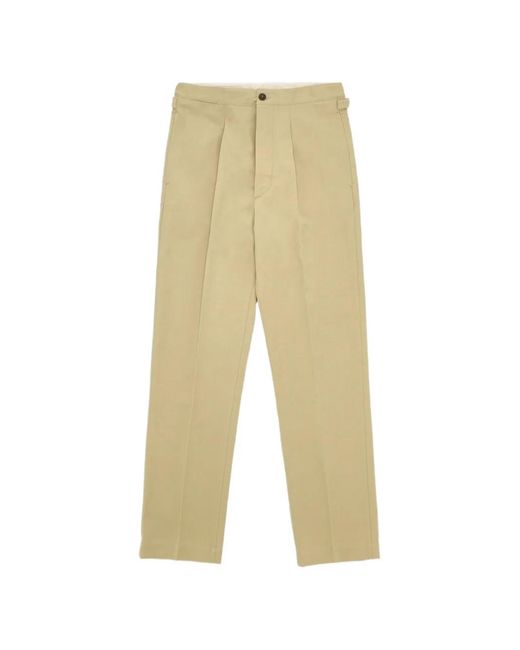 Fortela White Oklahoma Buttoned Trousers for men