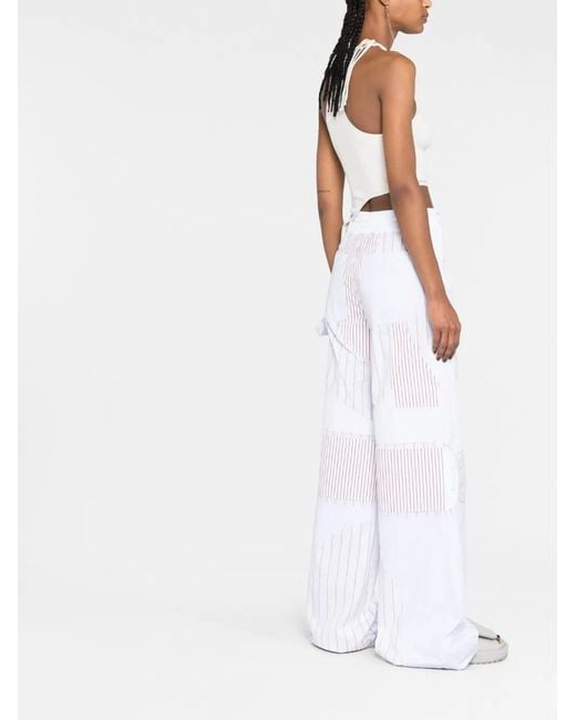 Off-White c/o Virgil Abloh White Off Motorcycle Pants