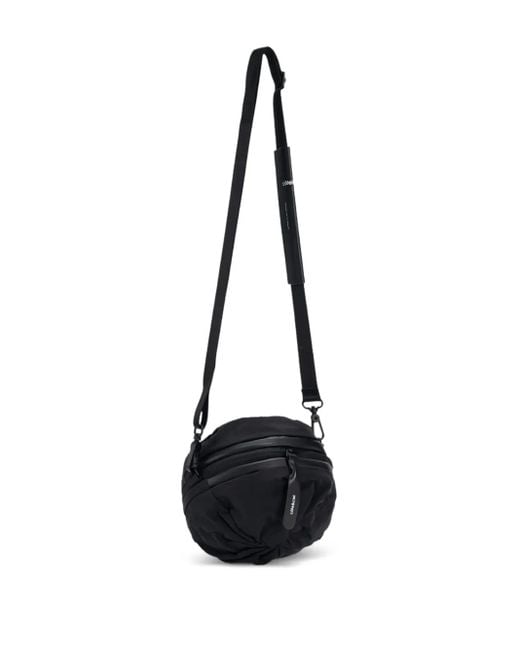 Côte&Ciel Black Cylindrical Messenger Bag