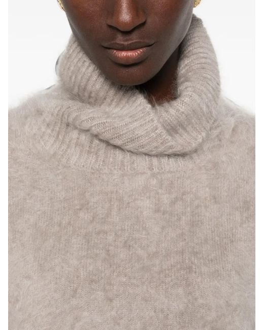 Soft Goat White Brushed Cashmere Sweater